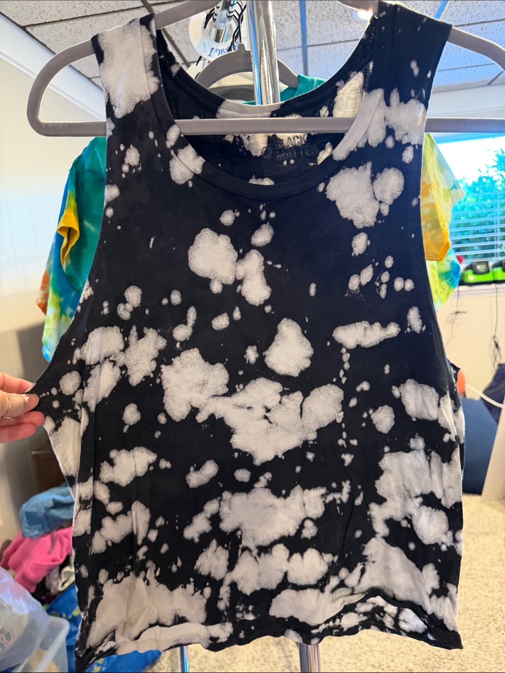 Black matter, muscle tea, black-and-white bleach, tie-dye small